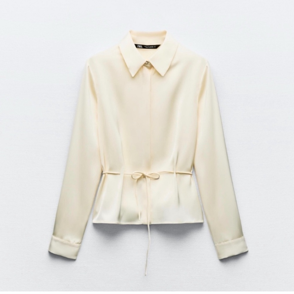 Zara satin blouse